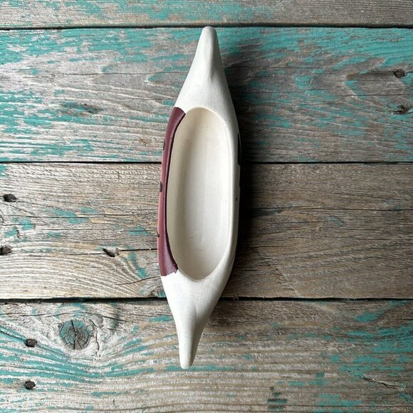 VTG Navajo Pottery Canoe‎ Boat Ceramic Figurine Native American Signed 9" - Picture 3 of 11